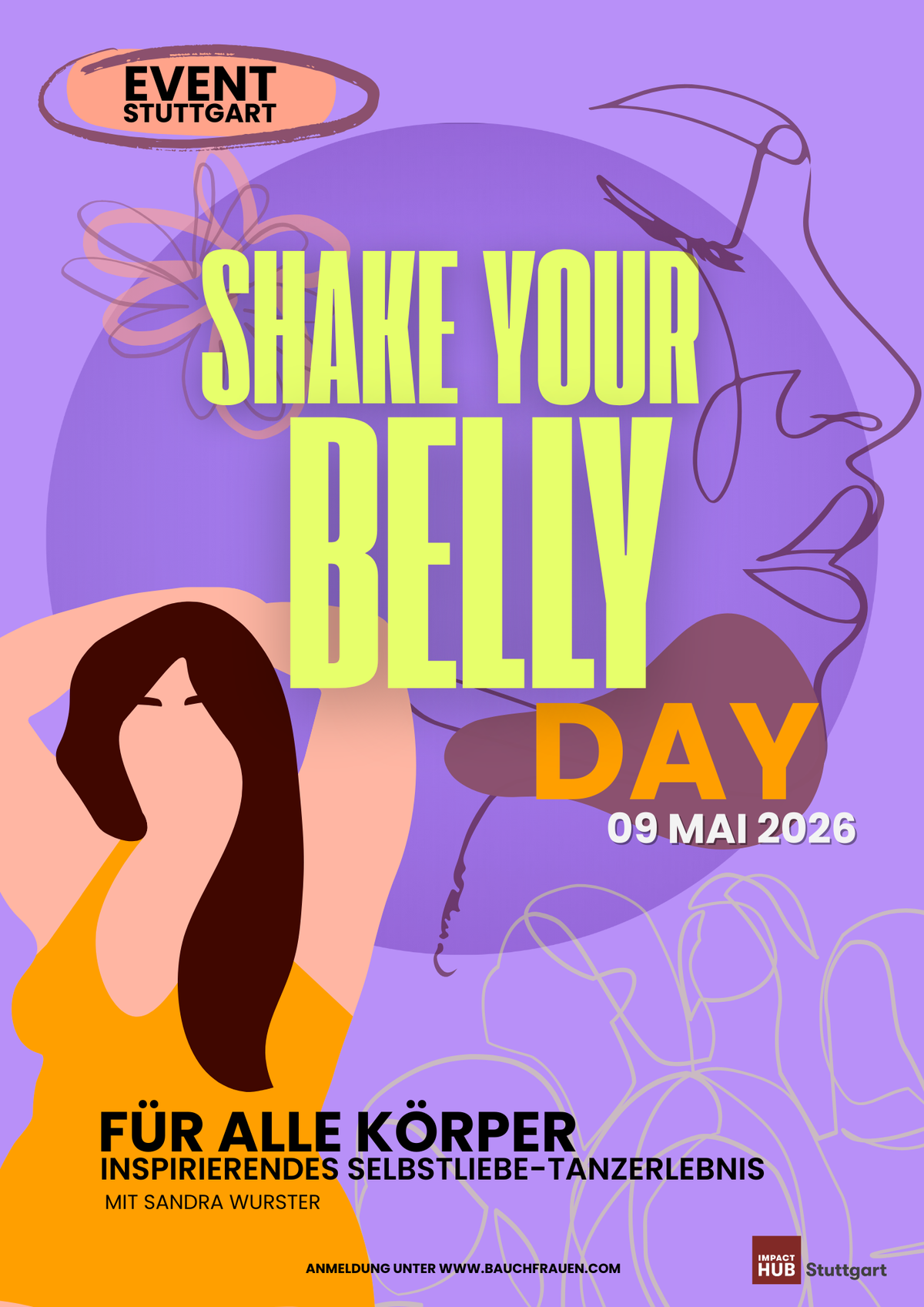 SHAKE YOUR BELLY DAY, dein inspirierendes Selbstliebe Tanzerlebnis in Stuttgart - Samstag 9 Mai 2026