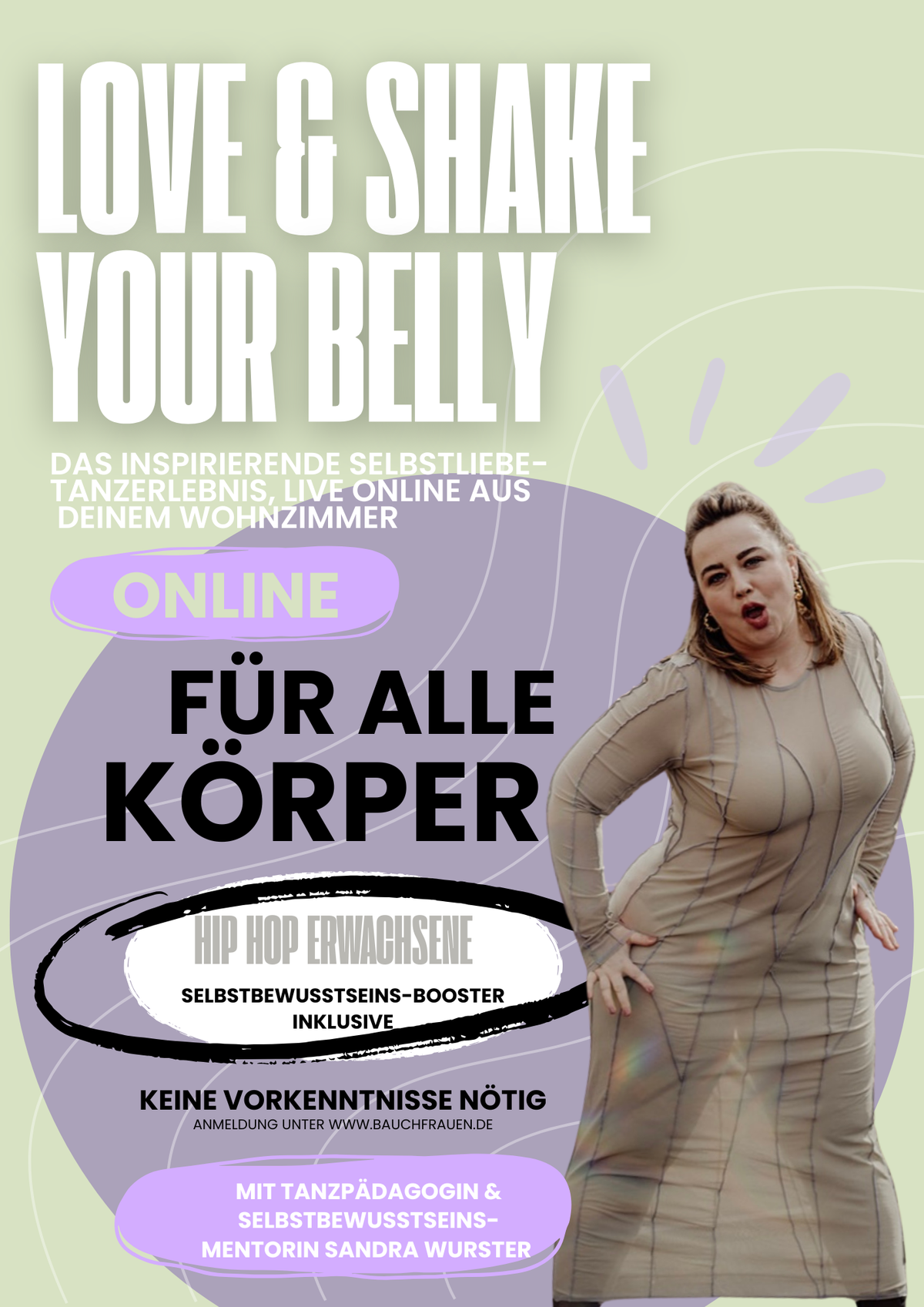 Alle 2026 Online-Termine, dein 6-Wochen-Selbstliebe-Tanzerlebnis – direkt aus deinem Wohnzimmer