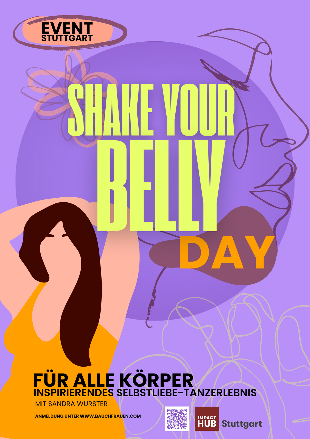 SHAKE YOUR BELLY DAY, dein inspirierendes Tages-Selbstliebe Tanzerlebnis in Stuttgart