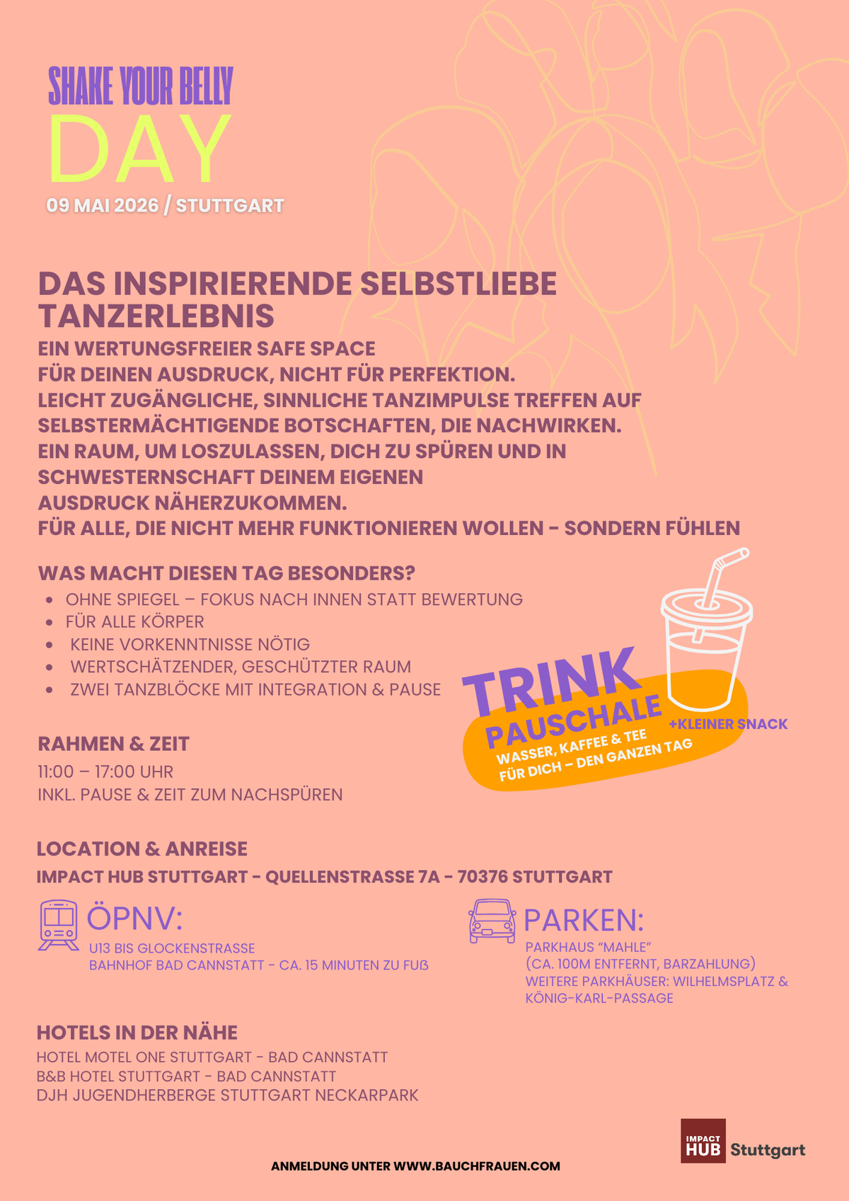 SHAKE YOUR BELLY DAY, dein inspirierendes Selbstliebe Tanzerlebnis in Stuttgart - Samstag 9 Mai 2026