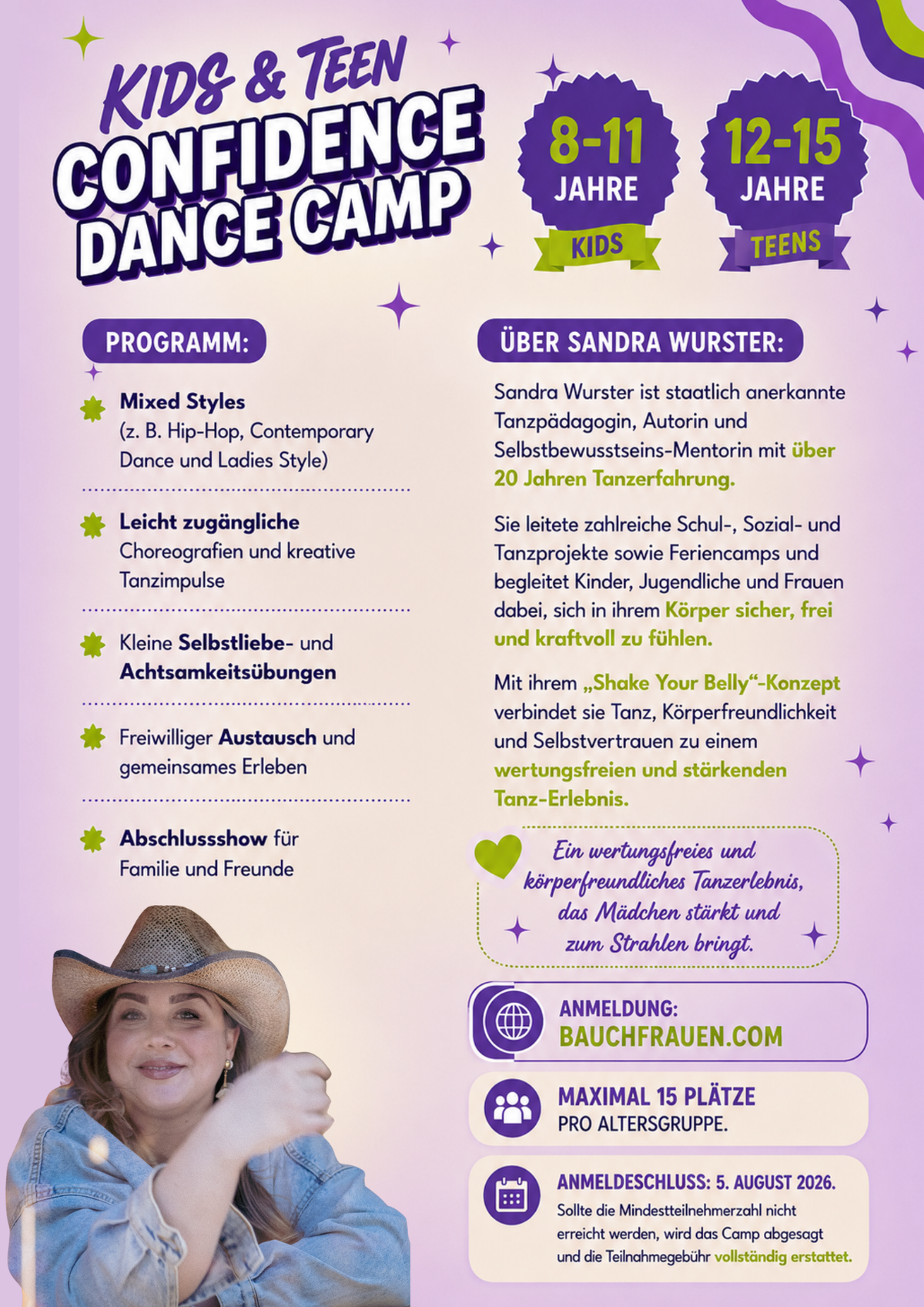 FEEL YOUR POWER – Kids & Teen Confidence Dance Camp 19-22. August 2026
