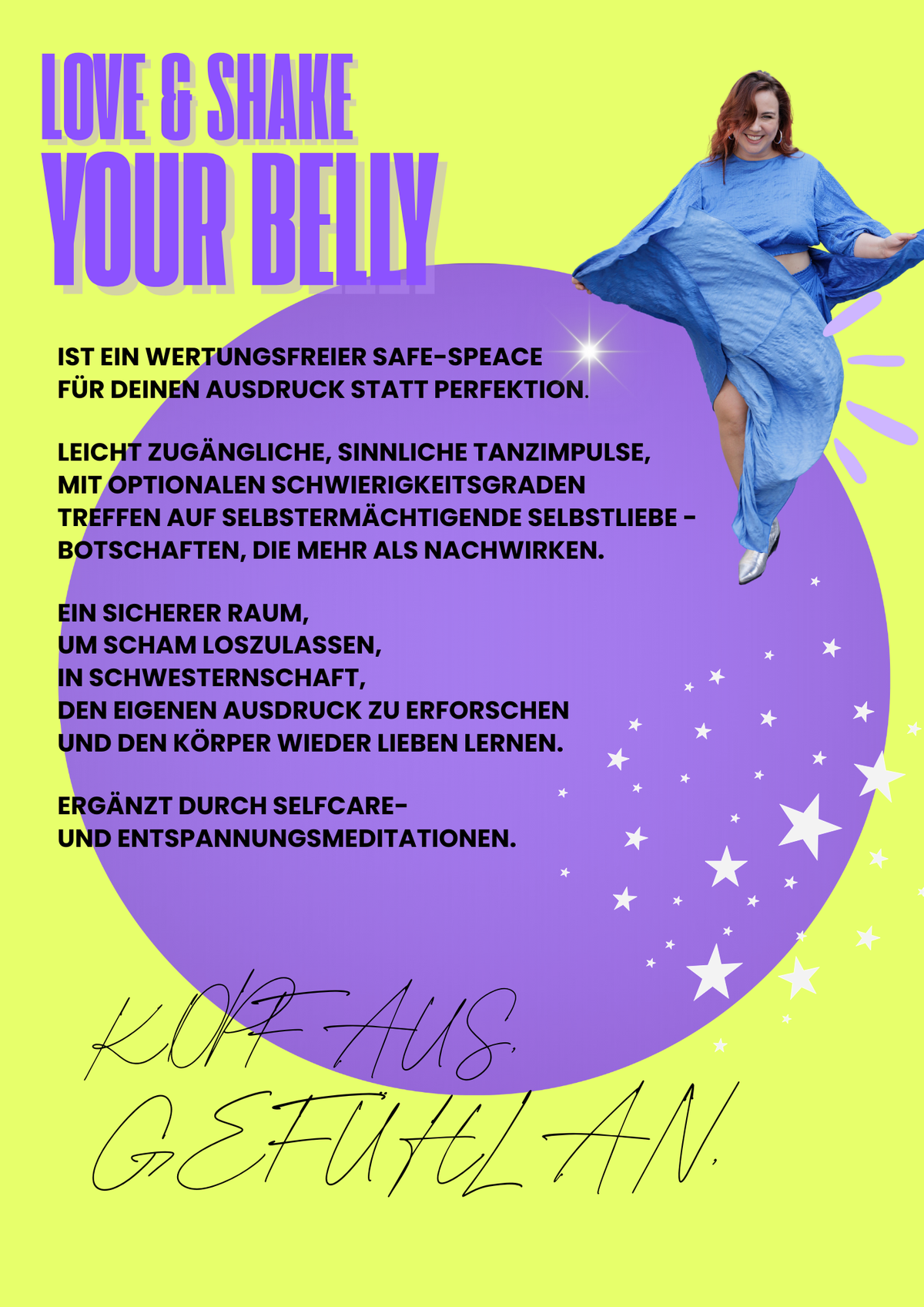 Alle 2026 Live-Termine in Stuttgart, Deine 8-Wochen (90 min.) inspirierende Selbstliebe-Tanzerlebnisse in Wohlfühlatmosphäre