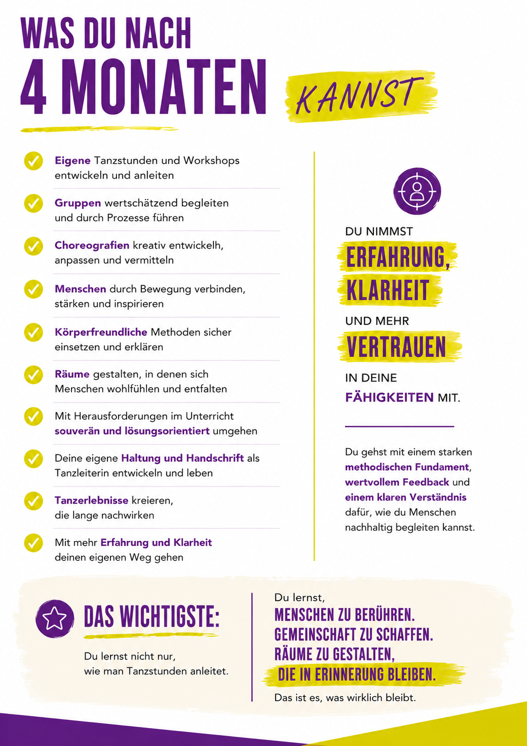 Tanzerlebnisse kreieren, die dir selbst gefehlt haben