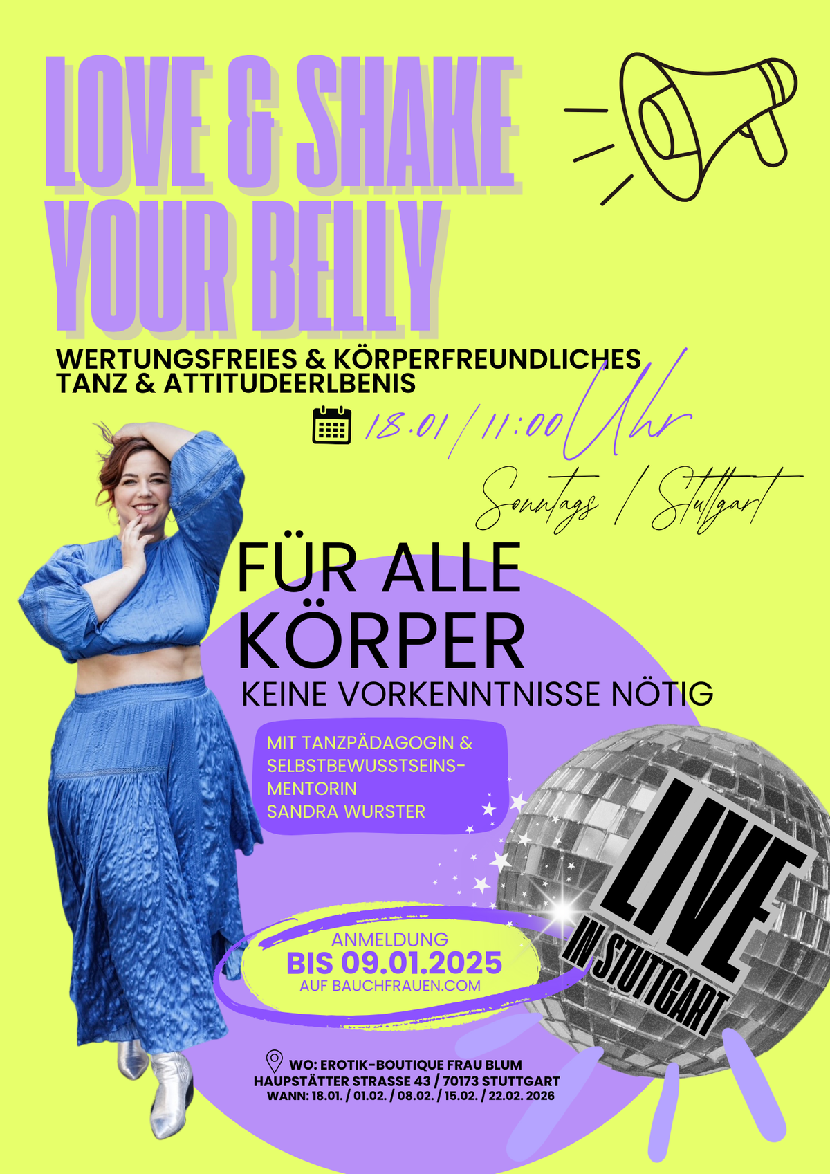 Neuer Live-Kurs in Stuttgart: LOVE & SHAKE YOUR BELLY