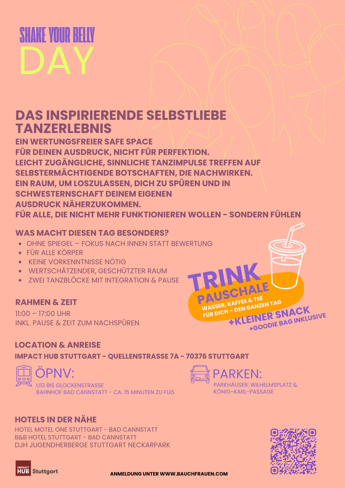 2026 & 2027 Termine, SHAKE YOUR BELLY DAY, dein inspirierendes Tages-Selbstliebe Tanzerlebnis in Stuttgart
