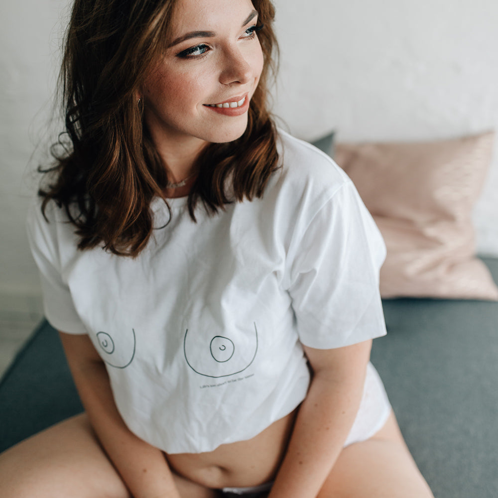 Rundhals T-Shirt Life is too short
